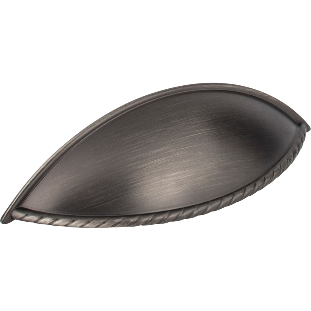 Lenoir Cabinet Cup Pull by Jeffrey Alexander - Brushed Pewter