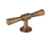 Lincoln T-bar Handle by Armac Martin - 82mm - Satin Nickel Plate
