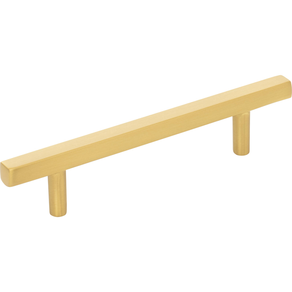 Square Dominique Cabinet Bar Pull by Jeffrey Alexander - Brushed Gold