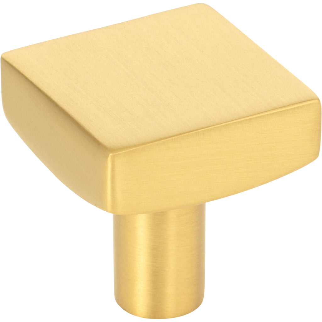 Square Dominique Cabinet Knob by Jeffrey Alexander - Brushed Gold