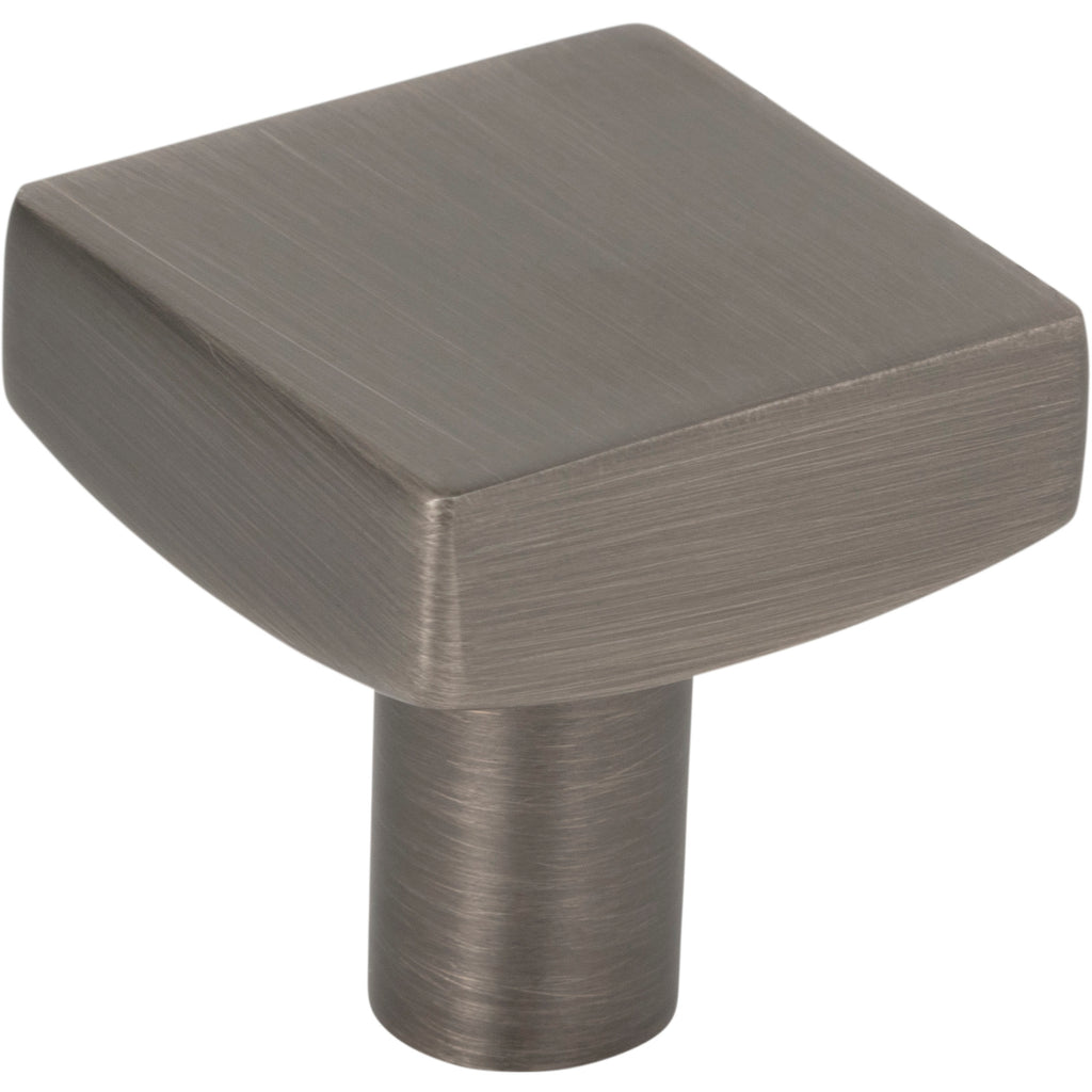Square Dominique Cabinet Knob by Jeffrey Alexander - Brushed Pewter
