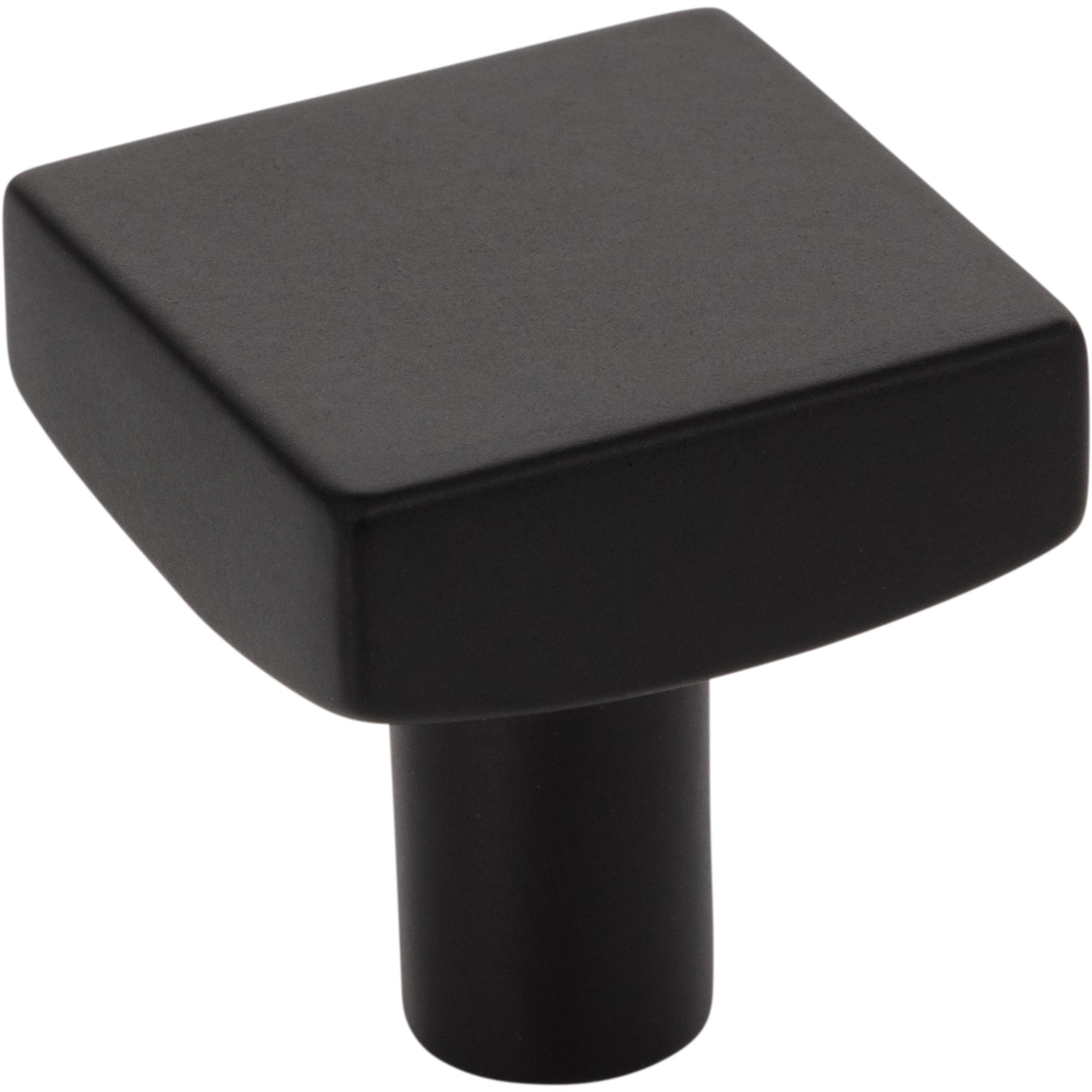 Square Dominique Cabinet Knob by Jeffrey Alexander - Matte Black