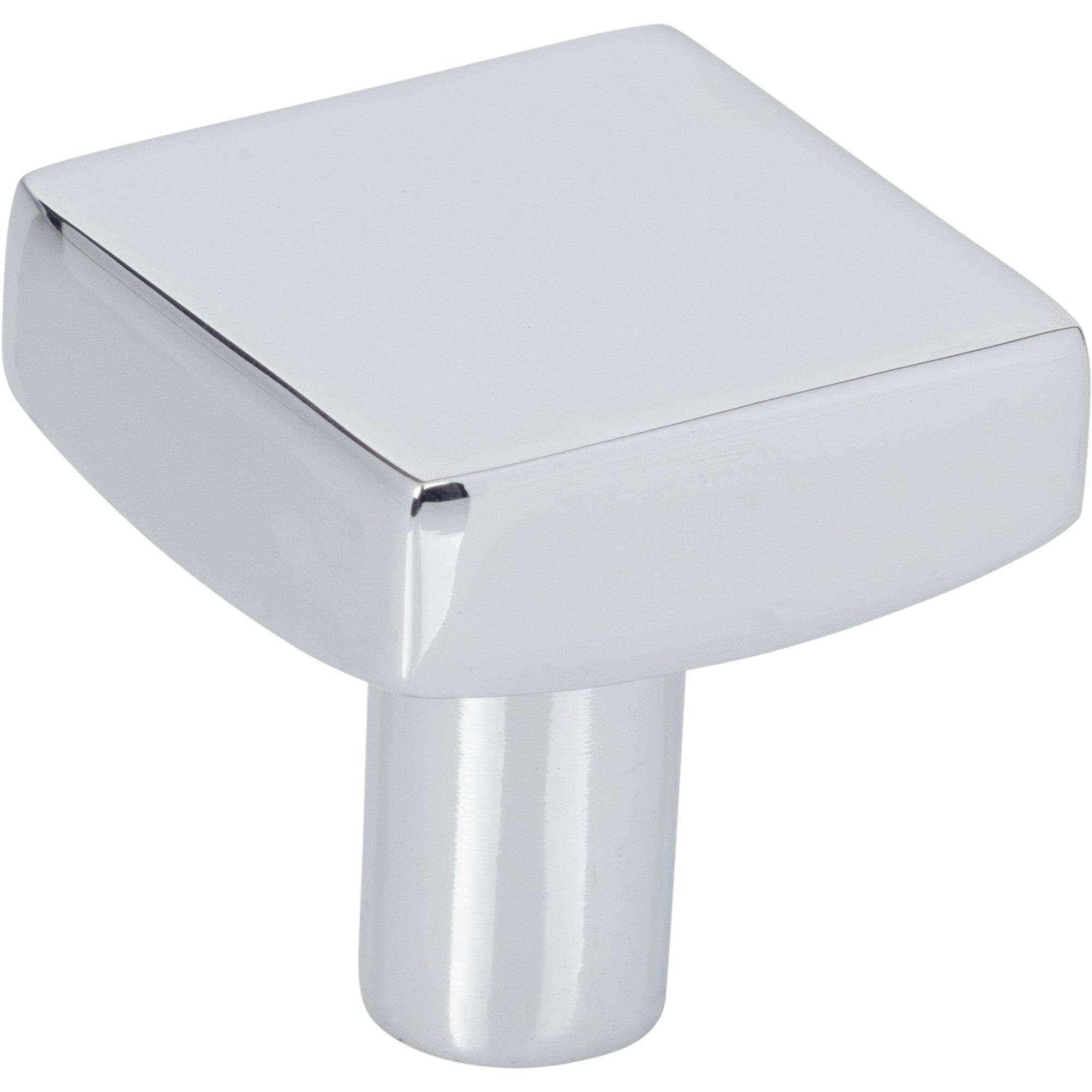 Square Dominique Cabinet Knob by Jeffrey Alexander - Polished Chrome