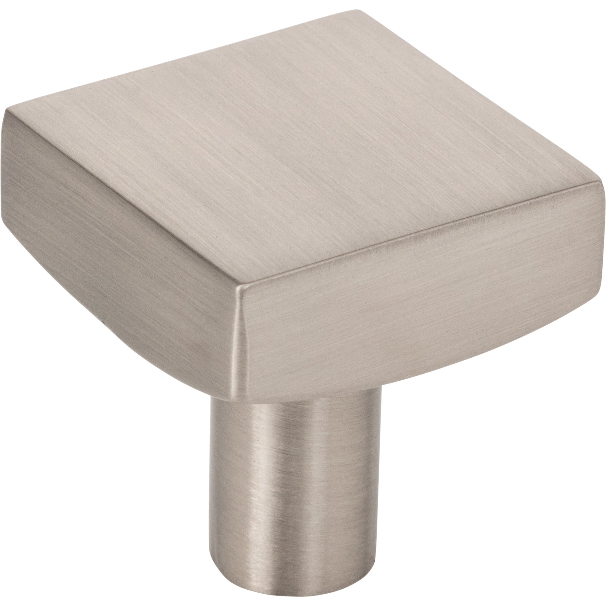 Square Dominique Cabinet Knob by Jeffrey Alexander - Satin Nickel