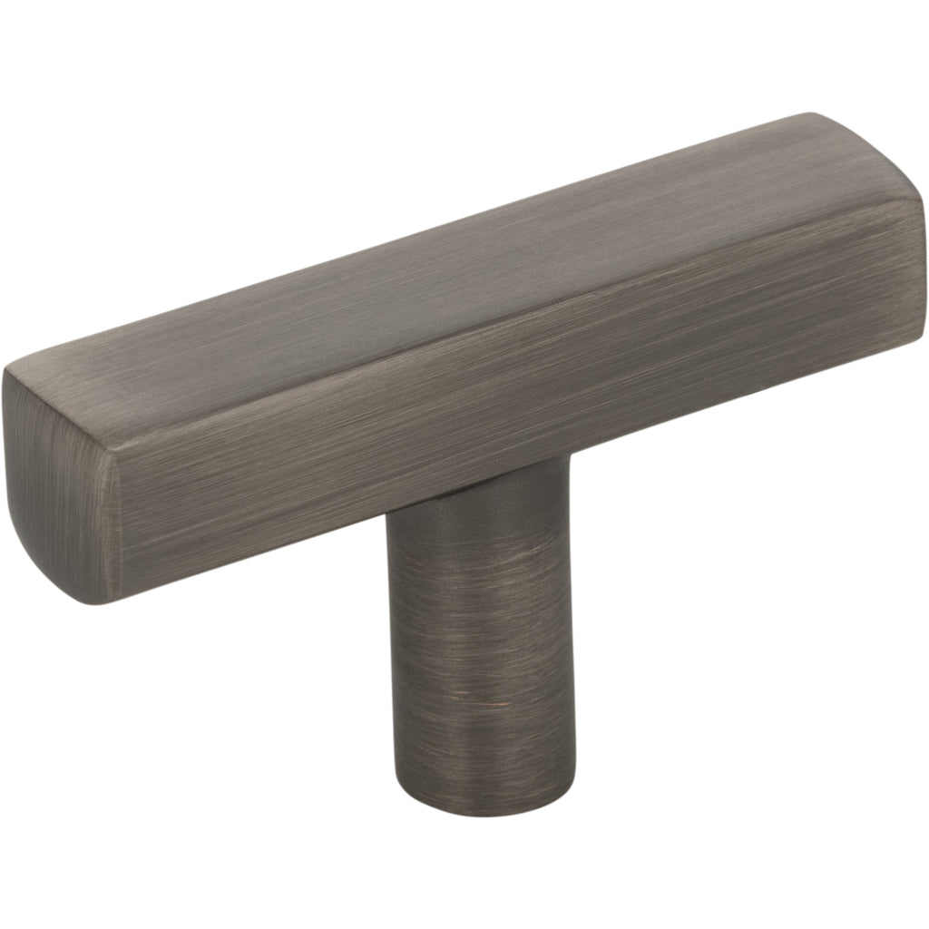 Dominique Cabinet "T" Knob by Jeffrey Alexander - Brushed Pewter