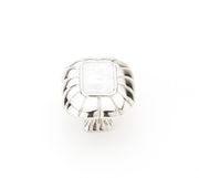 Mother of Pearl Rectangle Knob by Schaub - Polished Nickel - New York Hardware