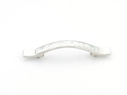 Mother of Pearl Rectangle Wave Pull by Schaub - Polished Nickel - New York Hardware