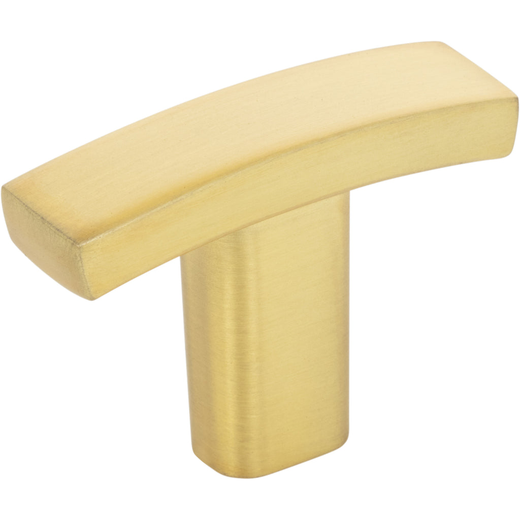Square Thatcher Cabinet "T" Knob by Elements - Brushed Gold