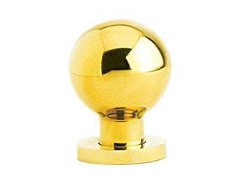 Brass Globe Knob - 1" (25mm) - New York Hardware Online