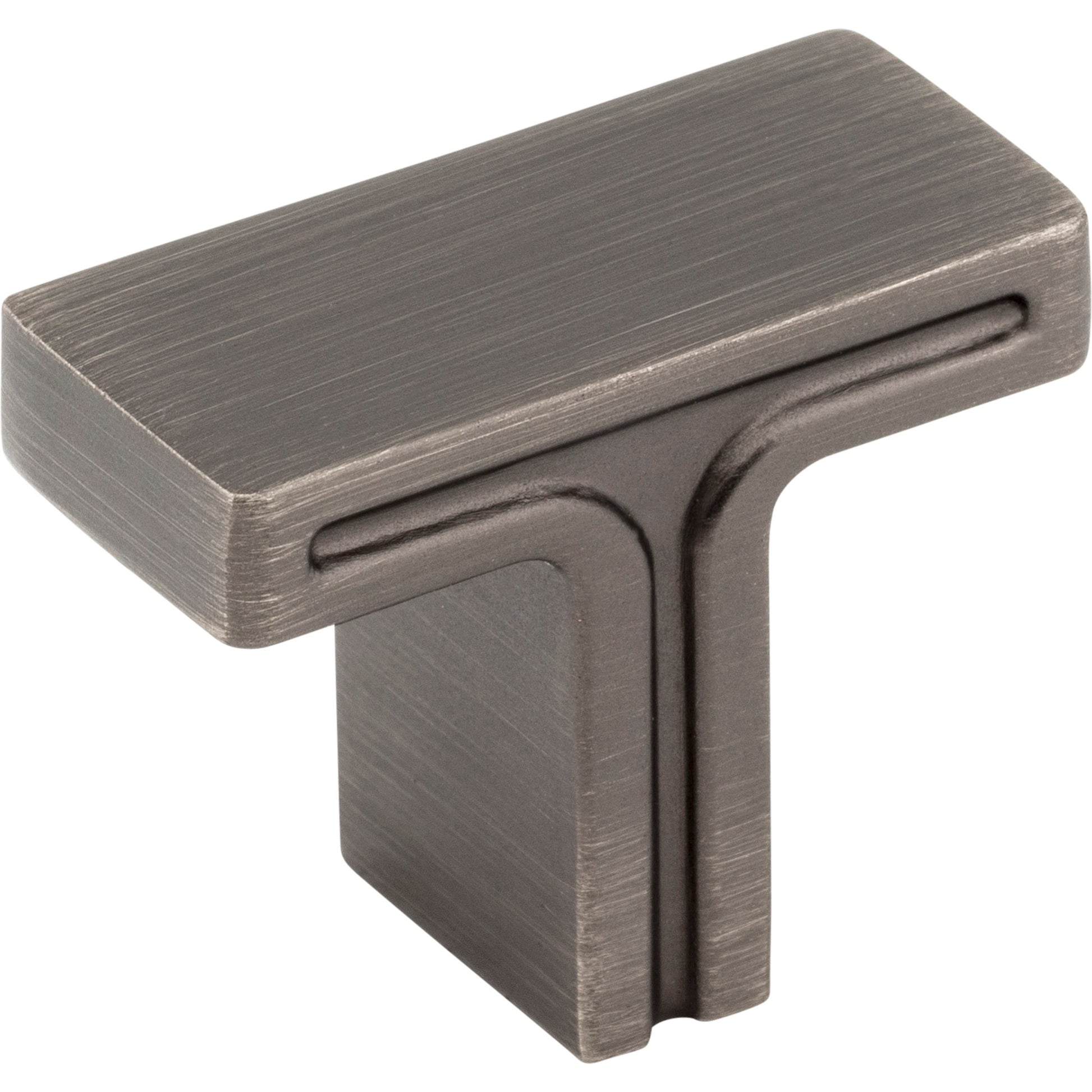 Rectangle Anwick Cabinet Knob by Jeffrey Alexander - Brushed Pewter