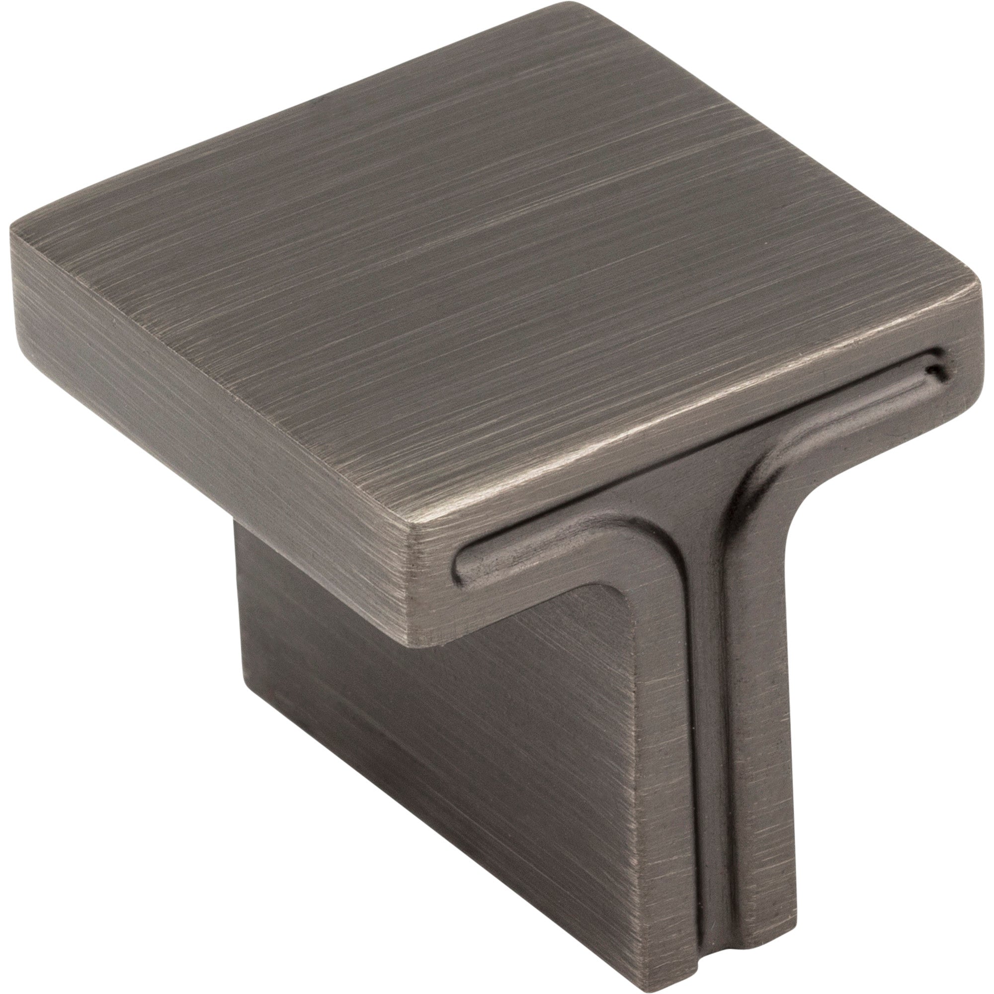 Square Anwick Cabinet Knob by Jeffrey Alexander - Brushed Pewter