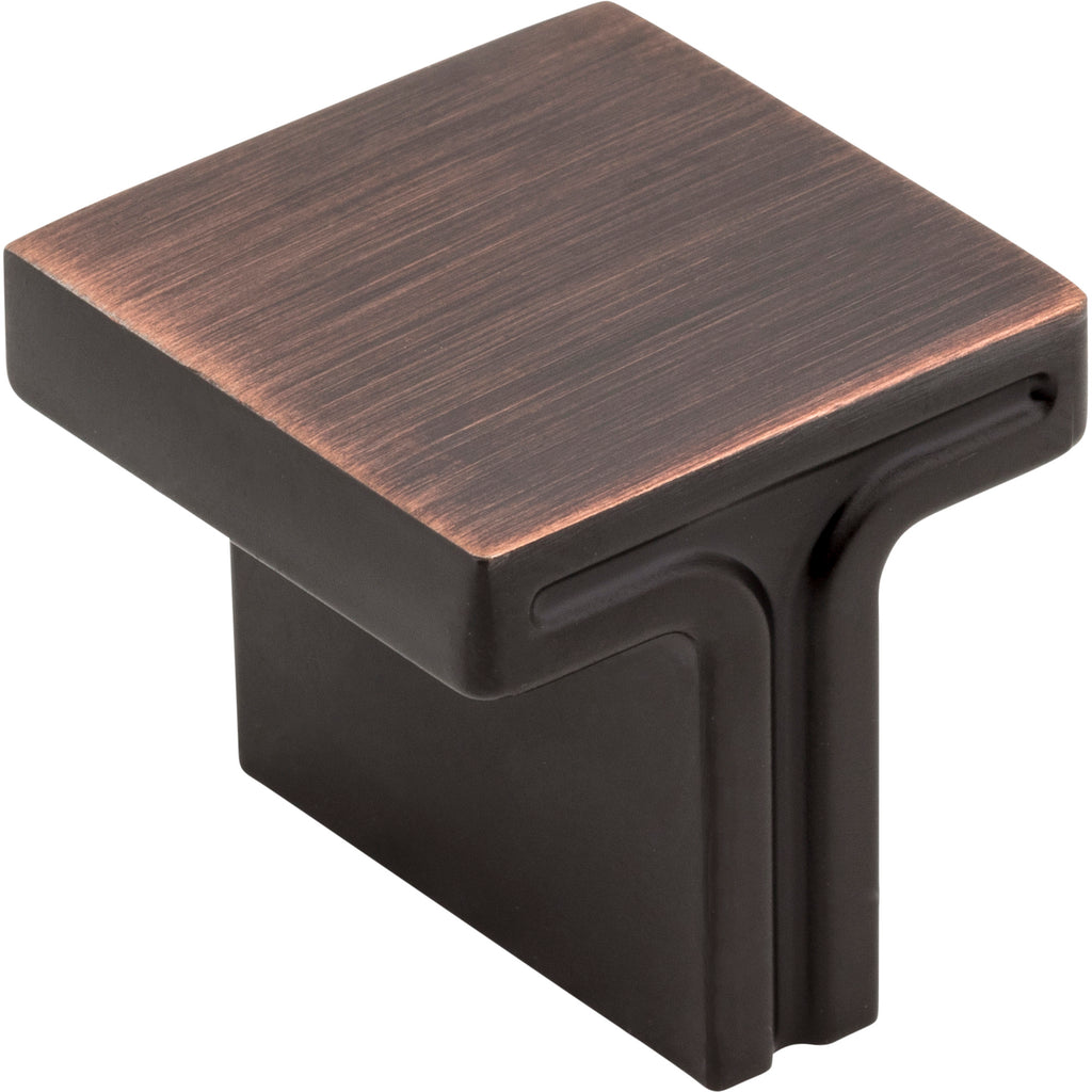 Square Anwick Cabinet Knob by Jeffrey Alexander - Brushed Oil Rubbed Bronze