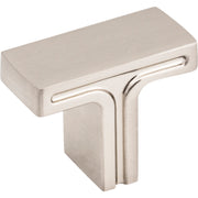 Rectangle Anwick Cabinet Knob by Jeffrey Alexander - Satin Nickel