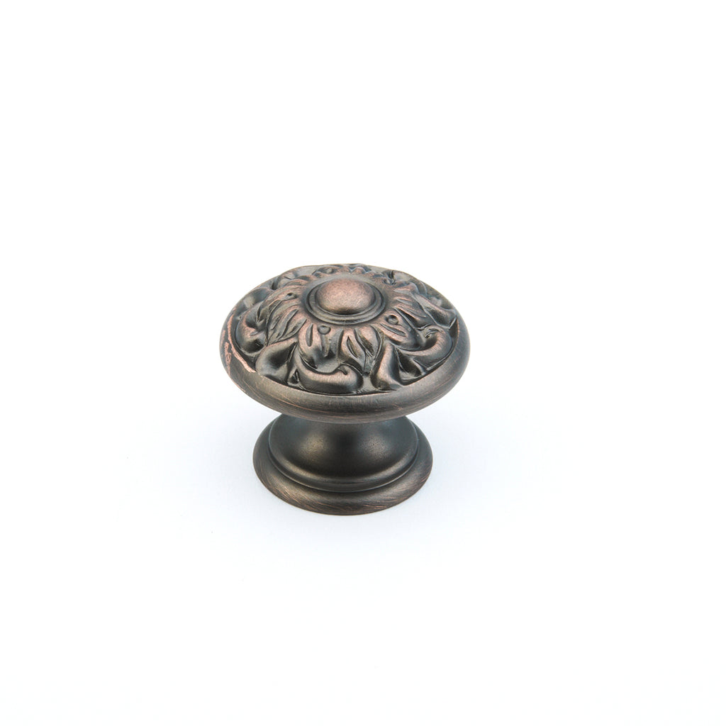 Corinthian Knob by Schaub - Michelangelo Bronze - New York Hardware
