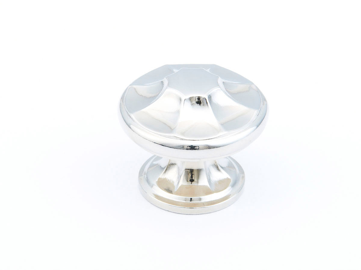 Empire Round Knob by Schaub - Polished Nickel - New York Hardware