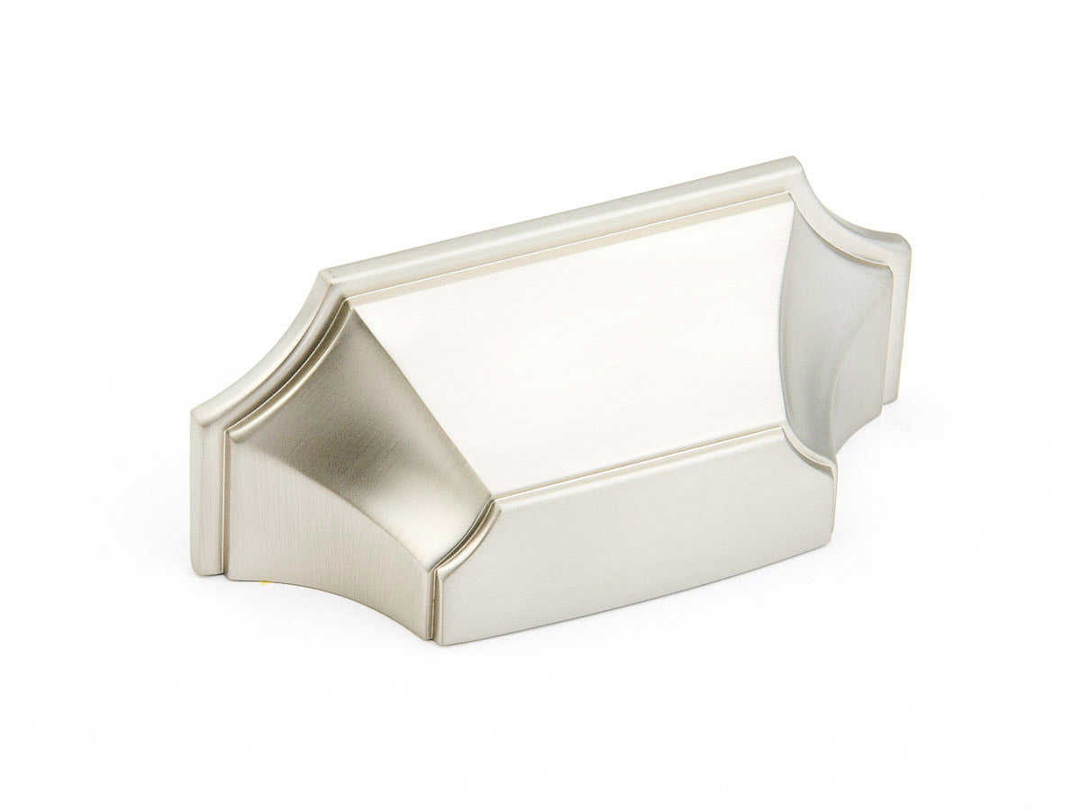 Empire Cup Pull by Schaub - Satin Nickel - New York Hardware