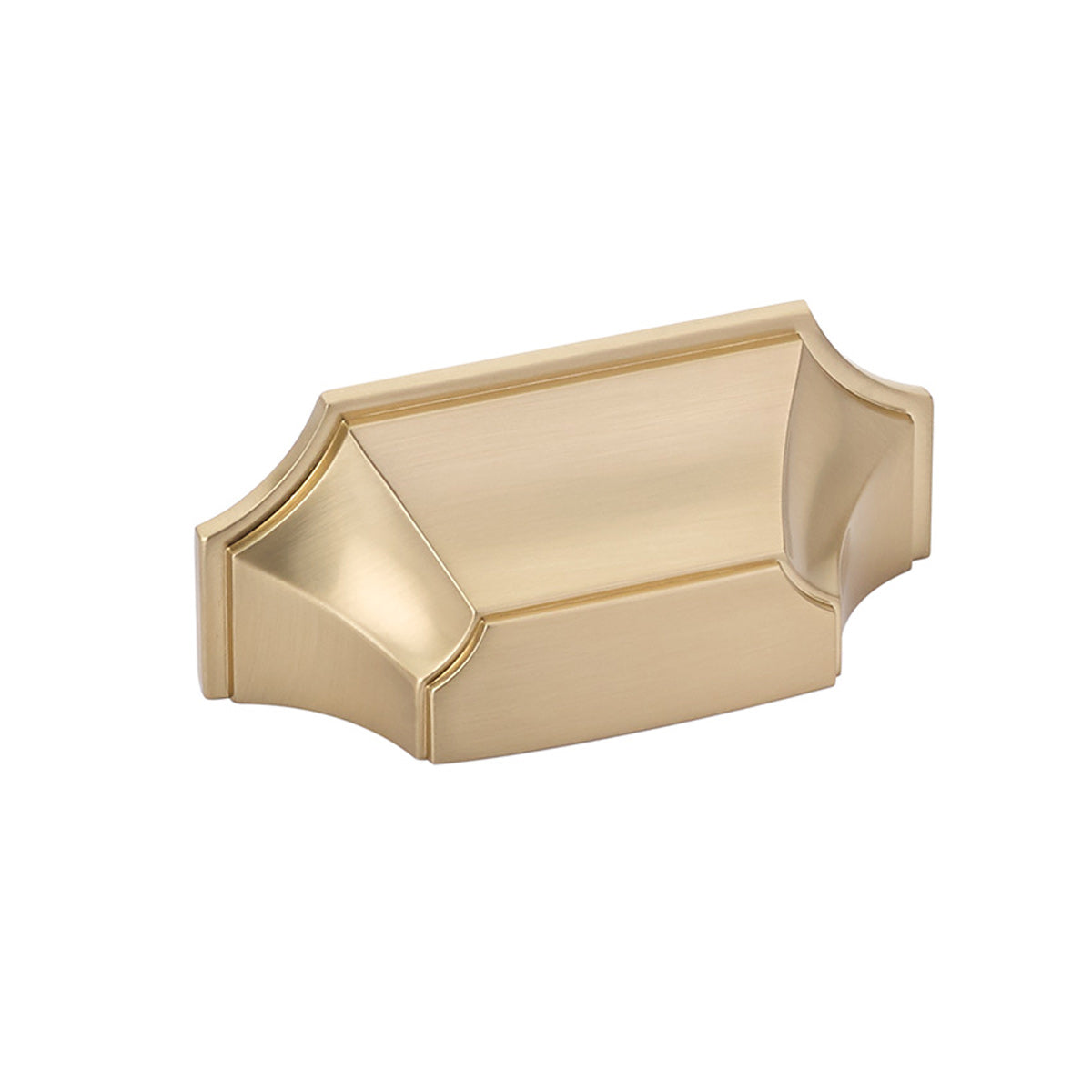 Empire Cup Pull by Schaub - Signature Satin Brass - New York Hardware