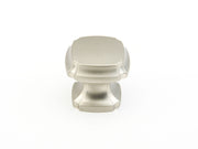 Empire Square Knob by Schaub - Satin Nickel - New York Hardware