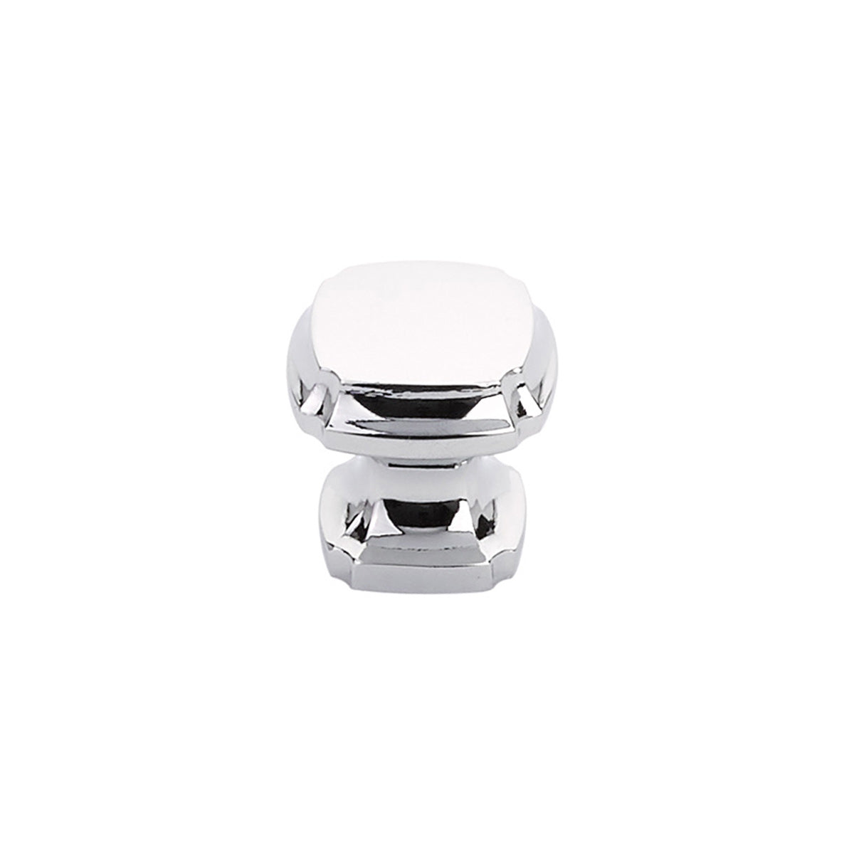 Empire Square Knob by Schaub - Polished Chrome - New York Hardware