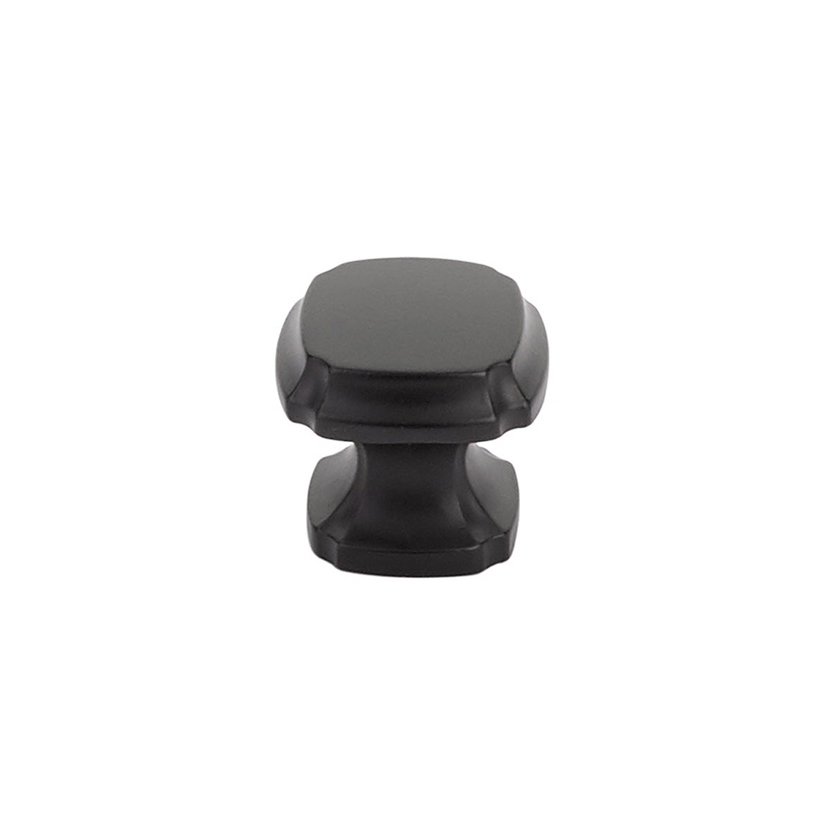 Empire Square Knob by Schaub - Matte Black - New York Hardware