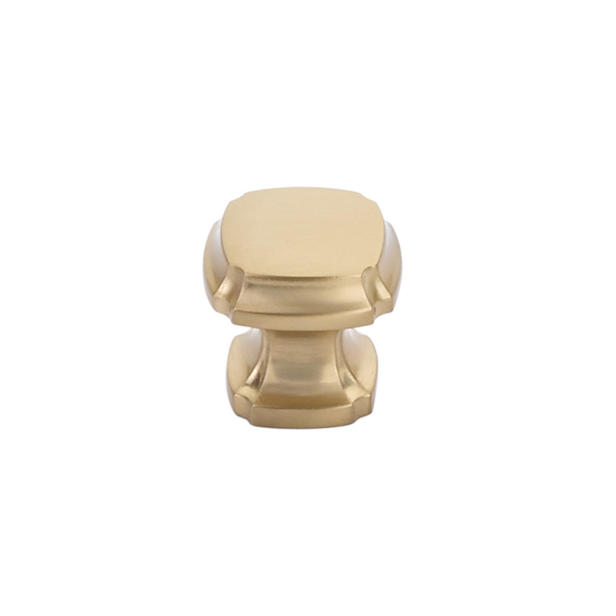 Empire Square Knob by Schaub - Signature Satin Brass - New York Hardware