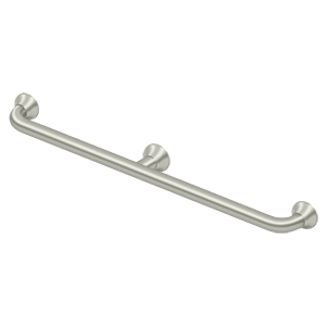 88 Series Grab Bar w/Center Post by Deltana - 36" - Brushed Nickel - New York Hardware