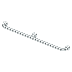 88 Series Grab Bar w/Center Post by Deltana - 42" - Polished Chrome - New York Hardware