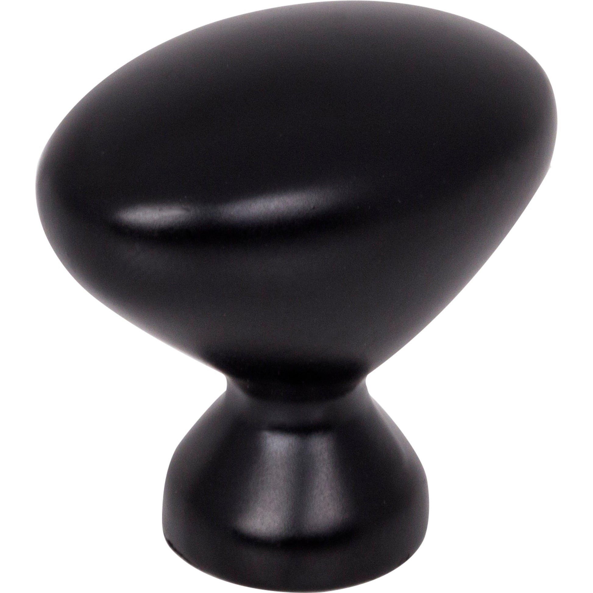 Oval Merryville Cabinet Knob by Elements - Matte Black