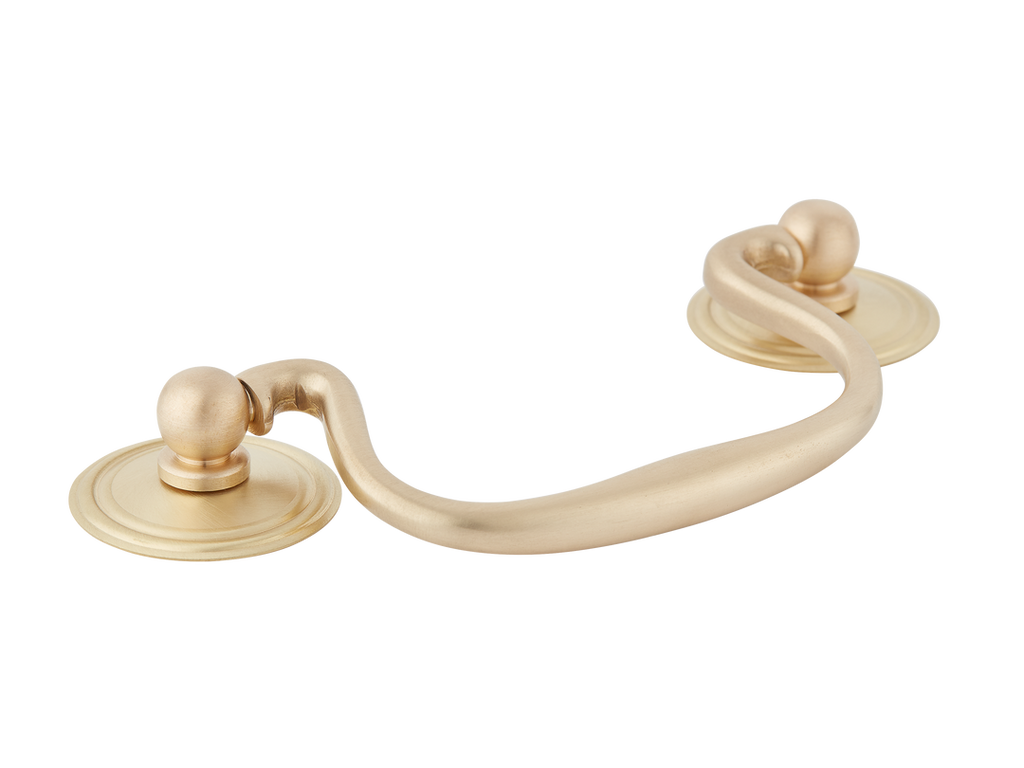 Cotswold Cabinet Handle by Armac Martin - 89mm - Satin Brass Unlacquered