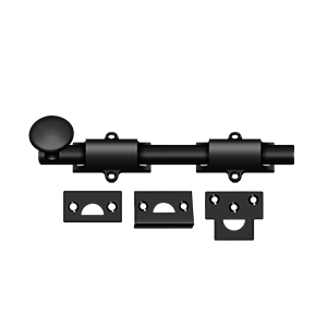 Bolts Surface HD Bolt by Deltana - 8" - Paint Black - New York Hardware