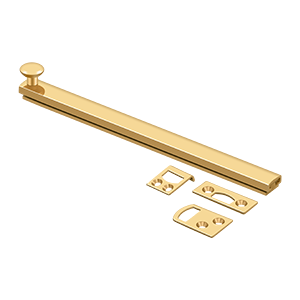 Concealed Screw Surface Bolts HD by Deltana - 8" - PVD Polished Brass - New York Hardware