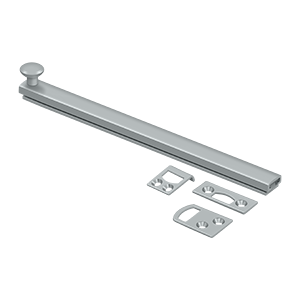 Concealed Screw Surface Bolts HD by Deltana - 8" - Brushed Chrome - New York Hardware
