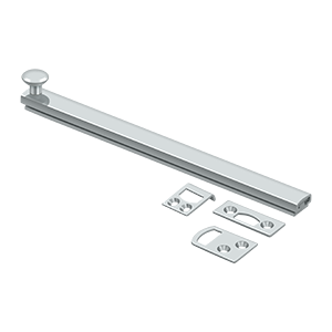 Concealed Screw Surface Bolts HD by Deltana - 8" - Polished Chrome - New York Hardware