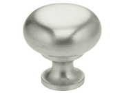 1-3/16" Diameter Omnia Classic Cabinet Knob Satin Stainless Steel - New York Hardware