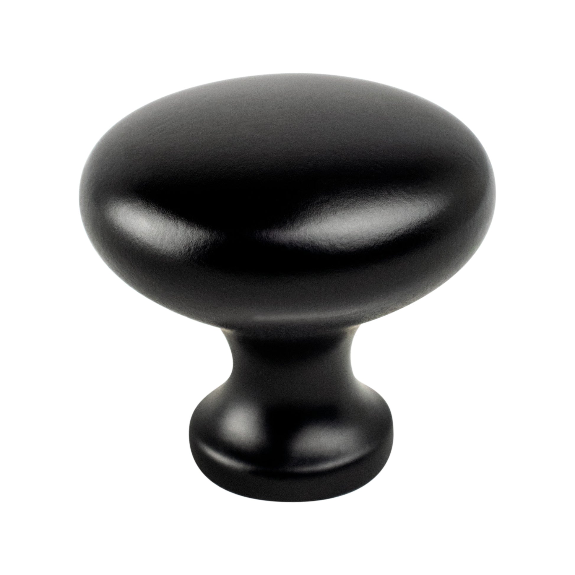 Matte Black - 1-1/8" - Traditional Advantage Four Knob by Berenson - New York Hardware