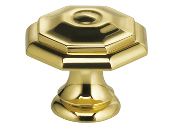 1" Diameter Omnia Classic Octagonal Cabinet Knob Oil Rubbed Bronze- Lacquered - New York Hardware