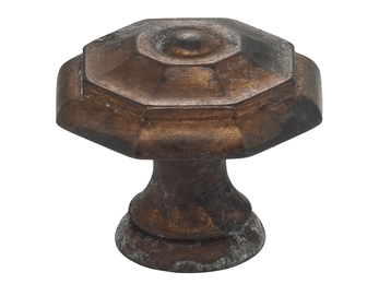 1" Diameter Omnia Classic Octagonal Cabinet Knob Oil Rubbed Bronze- Lacquered - New York Hardware