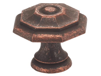 1" Diameter Omnia Classic Octagonal Cabinet Knob Oil Rubbed Bronze- Lacquered - New York Hardware