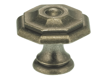 1" Diameter Omnia Classic Octagonal Cabinet Knob Oil Rubbed Bronze- Lacquered - New York Hardware