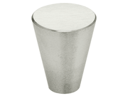 3/4" Diameter Omnia Tapered Cabinet Knob Satin Stainless Steel - New York Hardware