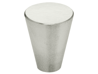 15/16" Diameter Omnia Tapered Cabinet Knob Satin Stainless Steel - New York Hardware