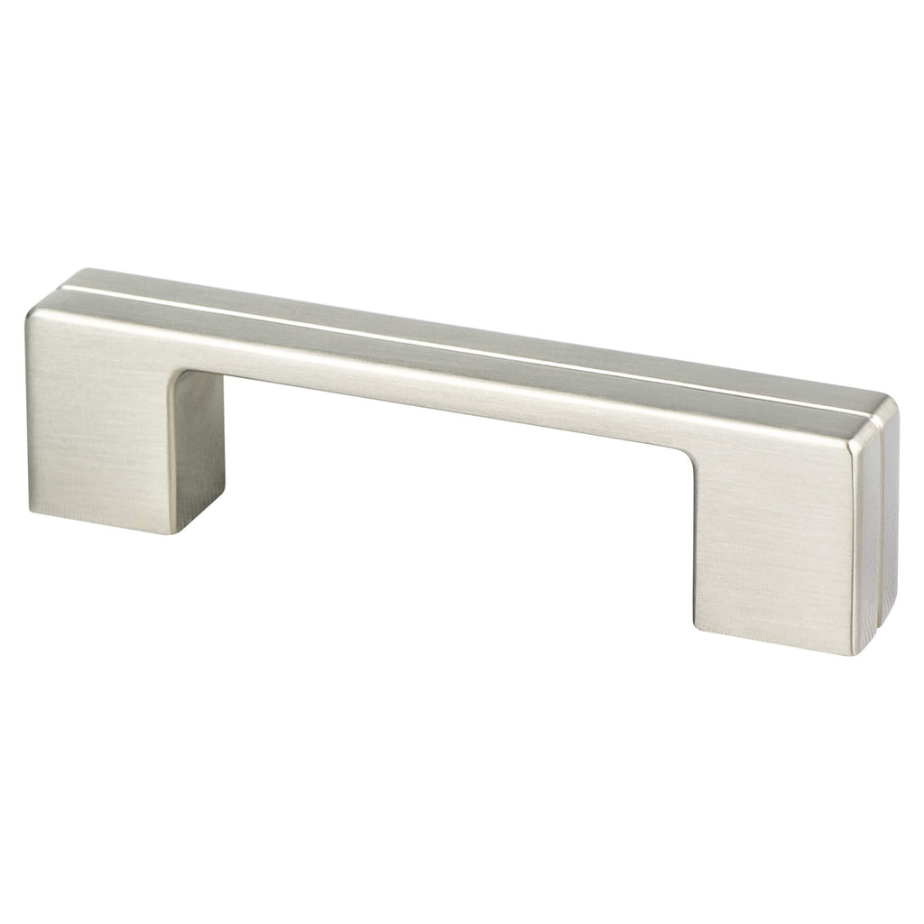 Brushed Nickel - 3"-and-96mm - Skyline Pull by Berenson - New York Hardware