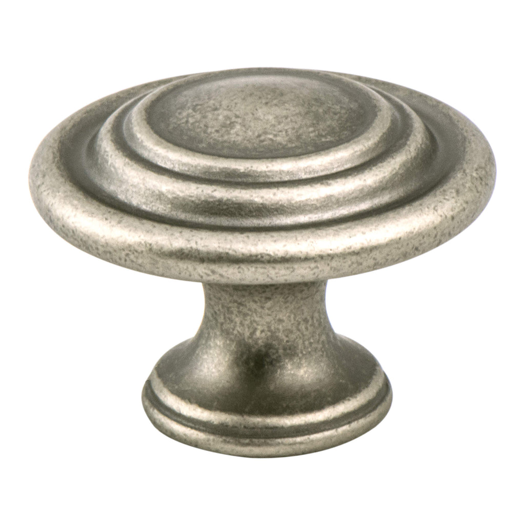 Weathered Nickel - 1-5/16" - Traditional Advantage Four Knob by Berenson - New York Hardware