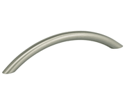 5" Center-to-Center Omnia Steel Bow Cabinet Pull Satin Stainless Steel - New York Hardware