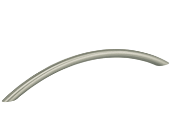 7-5/8" Center-to-Center Omnia Steel Bow Cabinet Pull Satin Stainless Steel - New York Hardware
