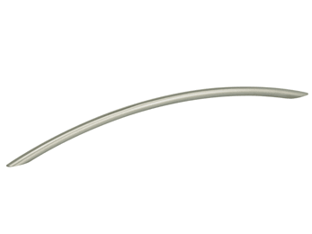 12-5/8" Center-to-Center Omnia Steel Bow Cabinet Pull Satin Stainless Steel - New York Hardware