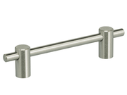 3-3/4" C.C. Adjustable Omnia Thin Cabinet Pull Satin Stainless Steel - New York Hardware