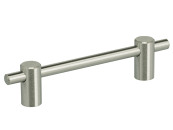 3-3/4" C.C. Adjustable Omnia Thin Cabinet Pull Satin Stainless Steel - New York Hardware