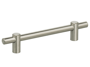 5" C.C. Adjustable Omnia Cabinet Pull Satin Stainless Steel - New York Hardware