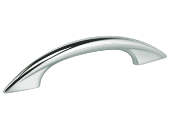 4" Center-to-Center Omnia Modern Tapered Bow Cabinet Pull - New York Hardware